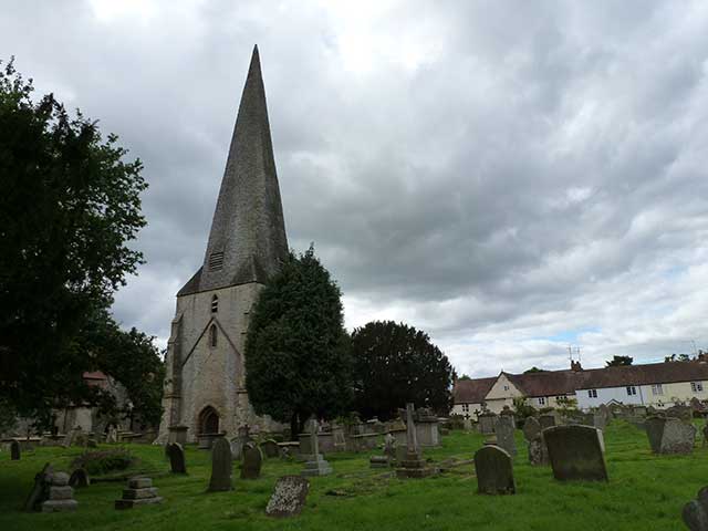 Westbury Church and graveyard